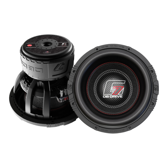 DB Drive G7 15.1 User Manual