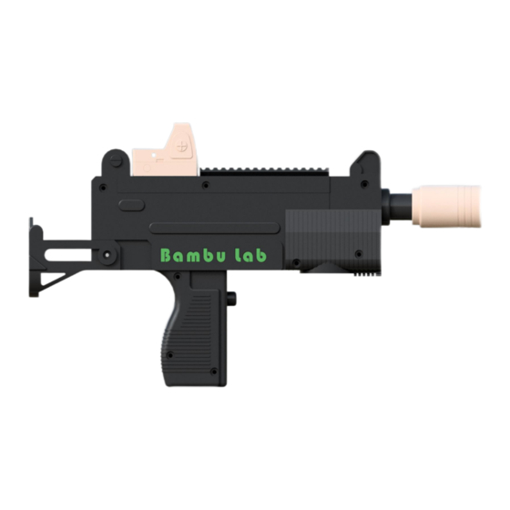 Bambu Lab Electric Water Gun Toy-UZI(7.4V) Operating Manual, Installation Steps