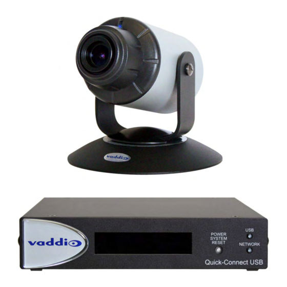 VADDIO WideSHOT WallVIEW USB Manuals