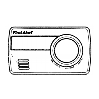 FIRST ALERT CO1210 USER MANUAL Pdf Download | ManualsLib