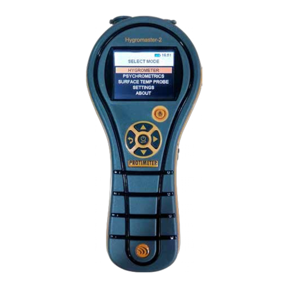 Protimeter HygroMaster2 Instruction Manual