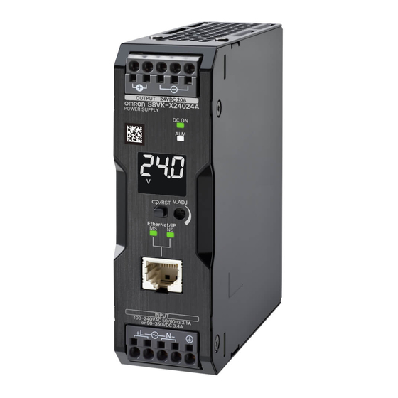 Omron S8VK-X48024A-EIP Manual