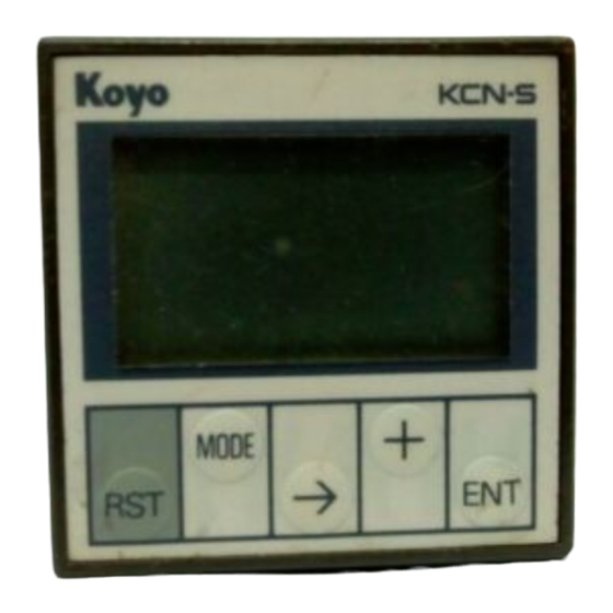 Koyo KCN-S Manual