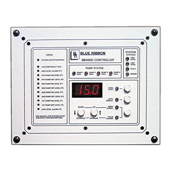 Blue Ribbon BB4000 Quad Pump Controller Manuals