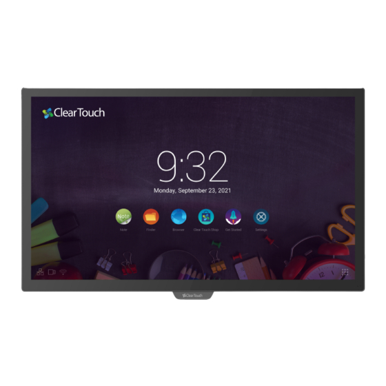 Clear Touch 7000XE Series User Manual