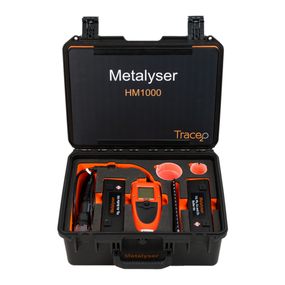 Trace2O METALYSER HM1000 Instruction Manual