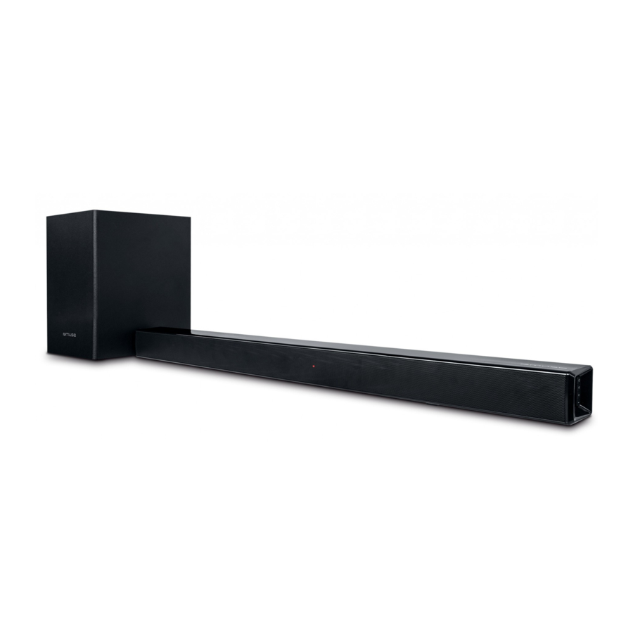 Muse M-1750 SBT - Soundbar With Wireless Subwoofer Manual