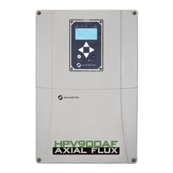 Magnetek Elevator Axial Flux HPV900 2 Series Start Manual