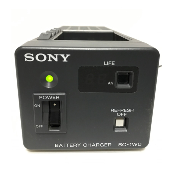 Sony BC-1WD Operation And Maintenance Manual