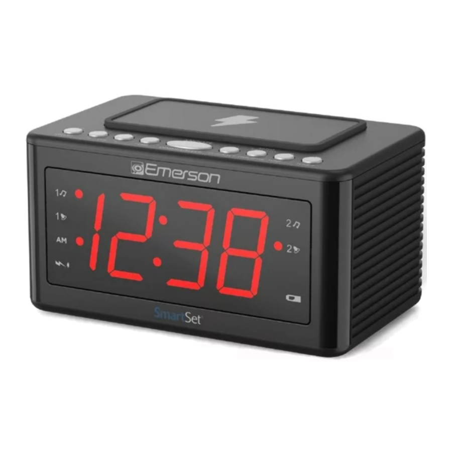 Emerson SmartSet CKSW0555 - Clock Radio Manual