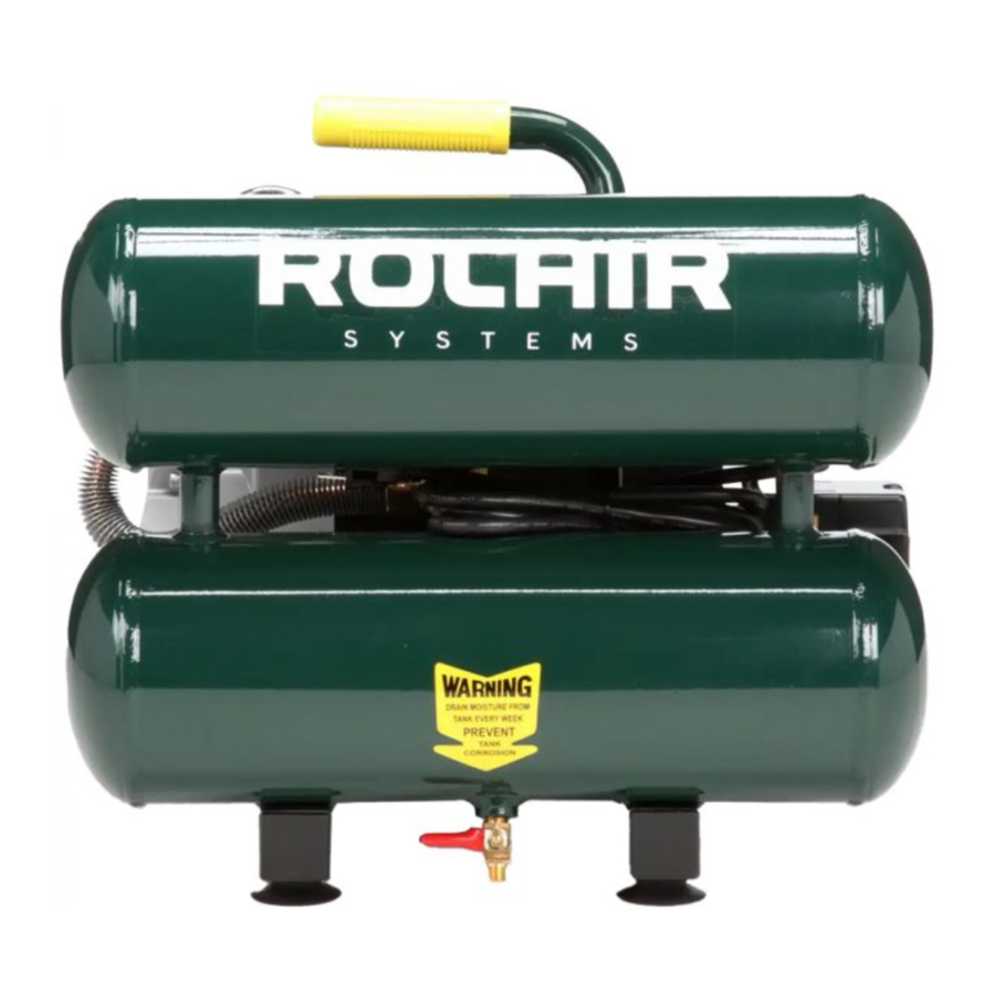 Rolair VT20ST - PORTABLE AIR COMPRESSOR Manual