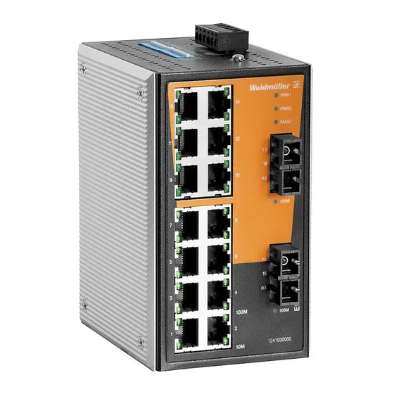 Weidmuller IE-SW-VL16-16TX Hardware Installation Manual
