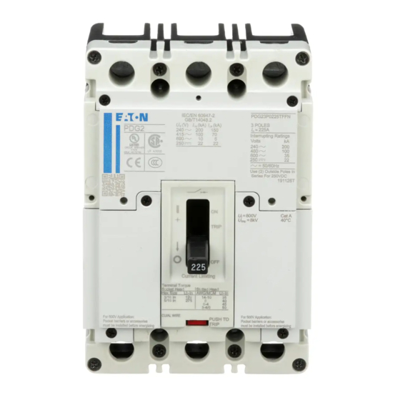 Eaton Power Defense PD2 Instruction Leaflet