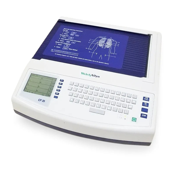 Welch Allyn CP 20 User Manual
