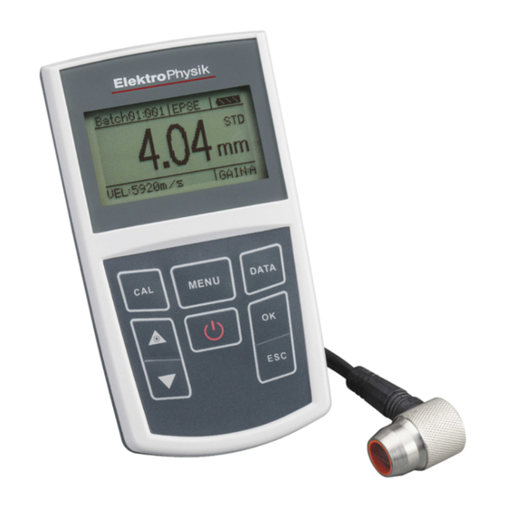 ElektroPhysik MiniTest 440 Technical Reference And Operating Manual