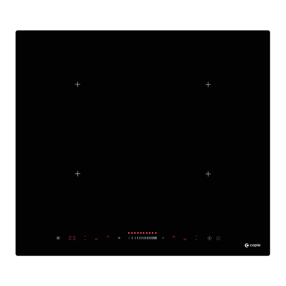 User Manuals: Caple 857i Induction Hob