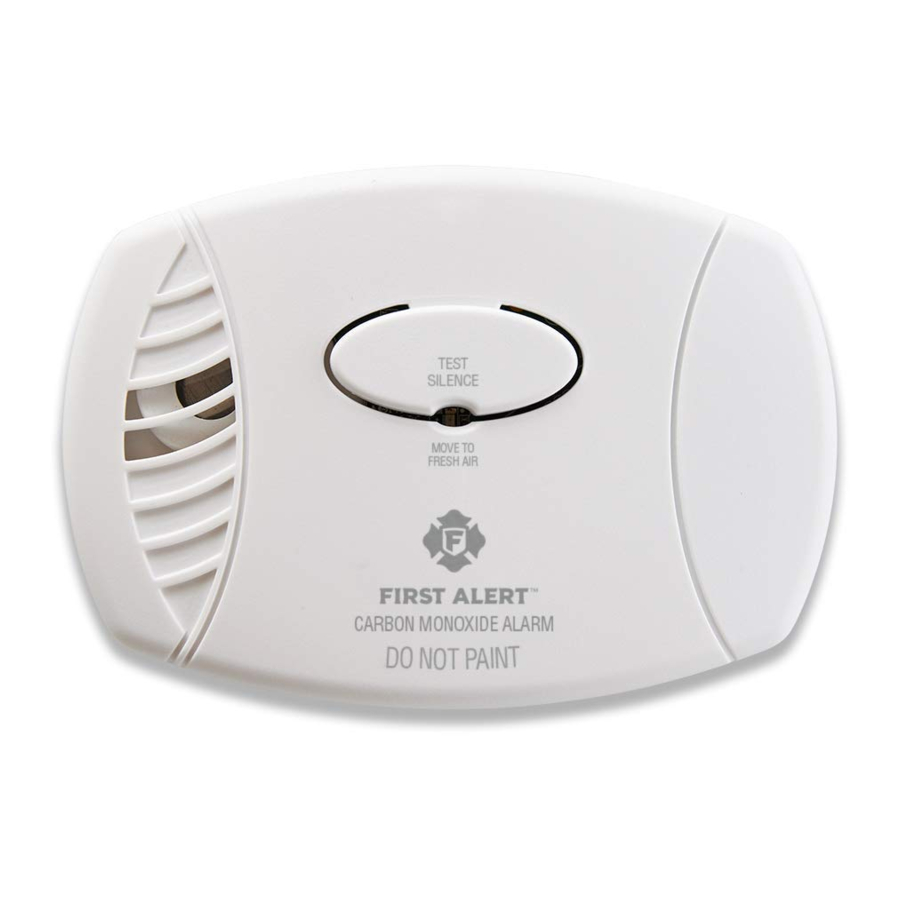First Alert CO400A - Carbon Monoxide Alarm With Silence Feature Manual