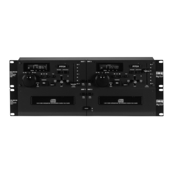 IMG STAGELINE CD-302DJ Instruction Manual
