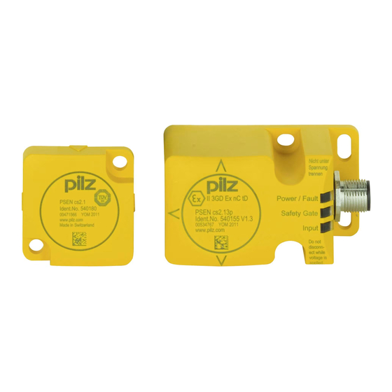 Pilz PSEN cs2.13p ATEX Operating Instructions Manual