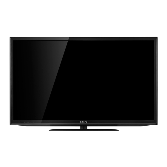 Sony Bravia 50EX645 Operating Instructions Manual