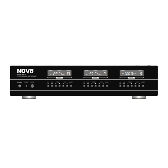 Nuvo NV-T3 Owner's Manual
