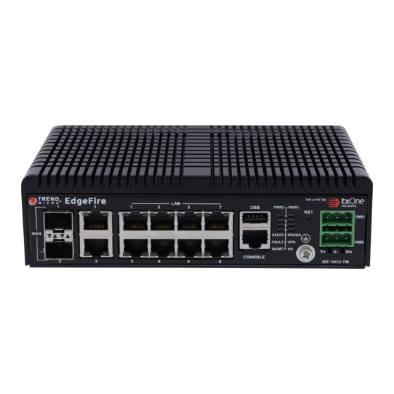 Trend Micro EdgeFire Quick Setup Manual