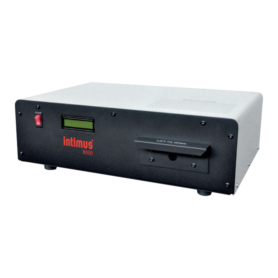 Intimus 8000 Operating Instructions Manual