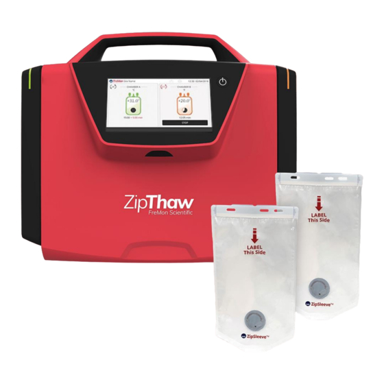 User Manuals: FMS ZipThaw 202 Thawing device blood