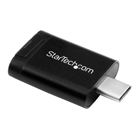 StarTech.com MSDREADU3C Instruction Manual