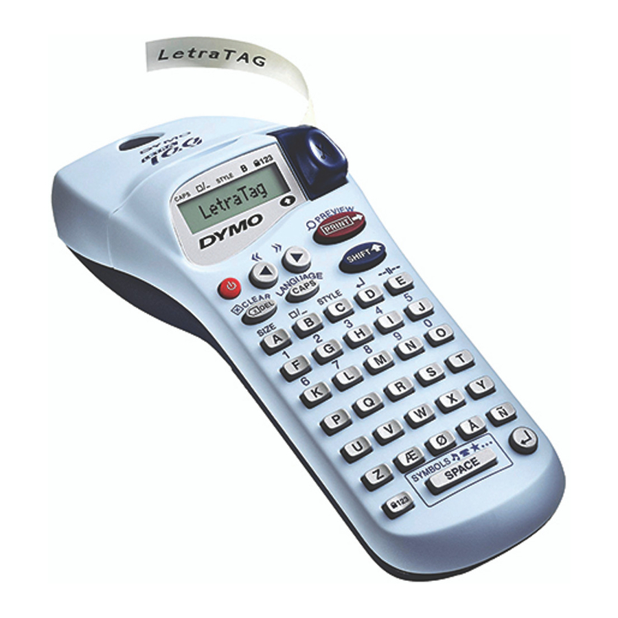 Dymo LetraTag XR Handheld Thermal Label Maker Manual ManualsLib Dymo LetraTag XR Handheld Thermal Label Maker Manual ManualsLib