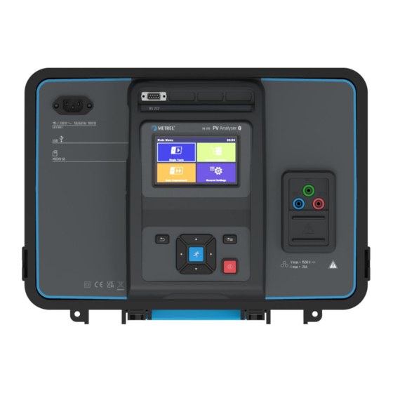 METREL MI 3115 PV Manual