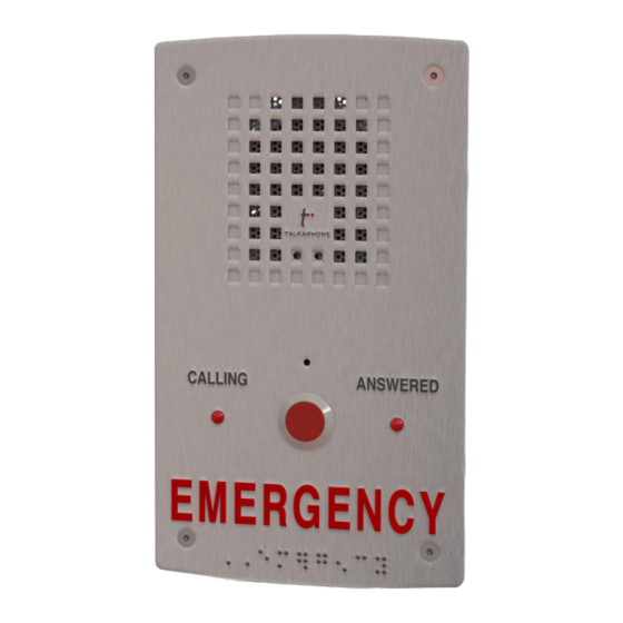 Talkaphone AOR Series Installation & Operation Manual