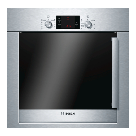 Bosch HBL33B550 Instruction Manual