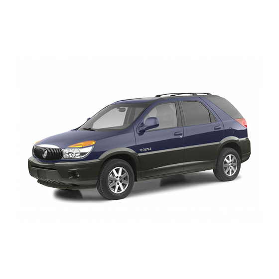 Buick Rendezvous 2003 Owner's Manual