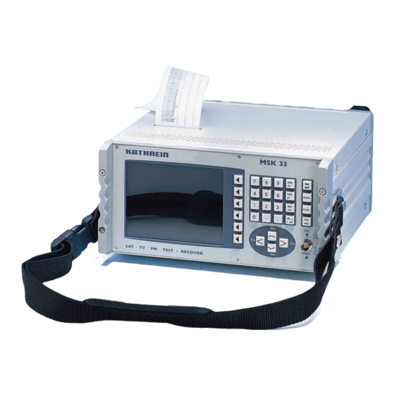 Kathrein 9986492 Operating Manual