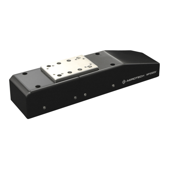 Aerotech MPS50SV Hardware Manual