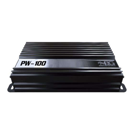 B&G PW-100 Installation And Operation Manual