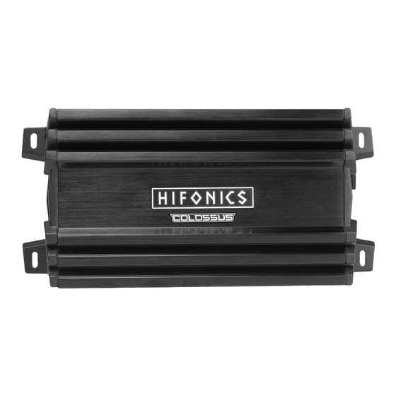 Hifonics HCM-400.4D Quick Start