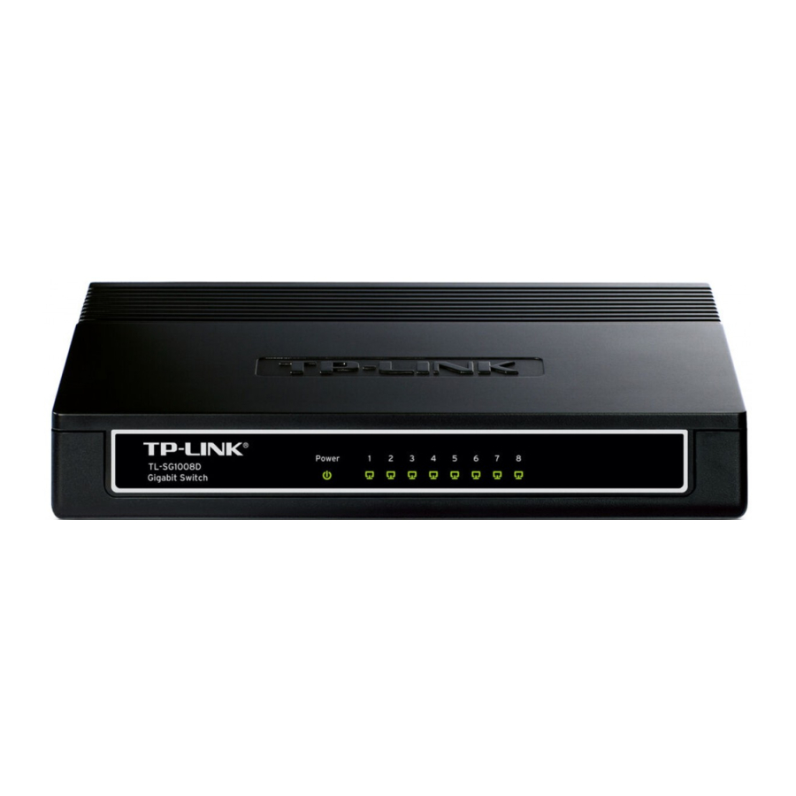 TP-Link TL-SG1005D, TL-SG1008D Manual