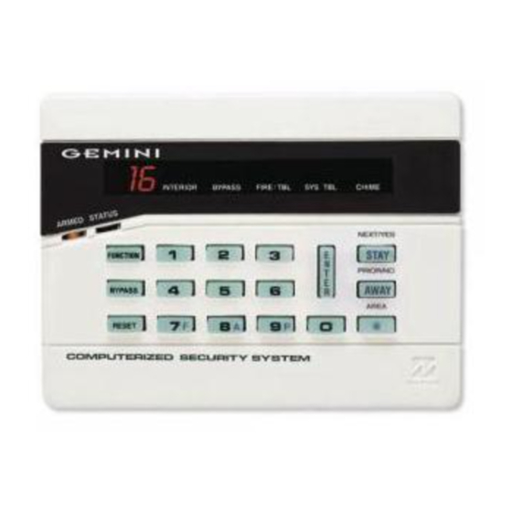 NAPCO GEM-K3DGTL Operating Manual