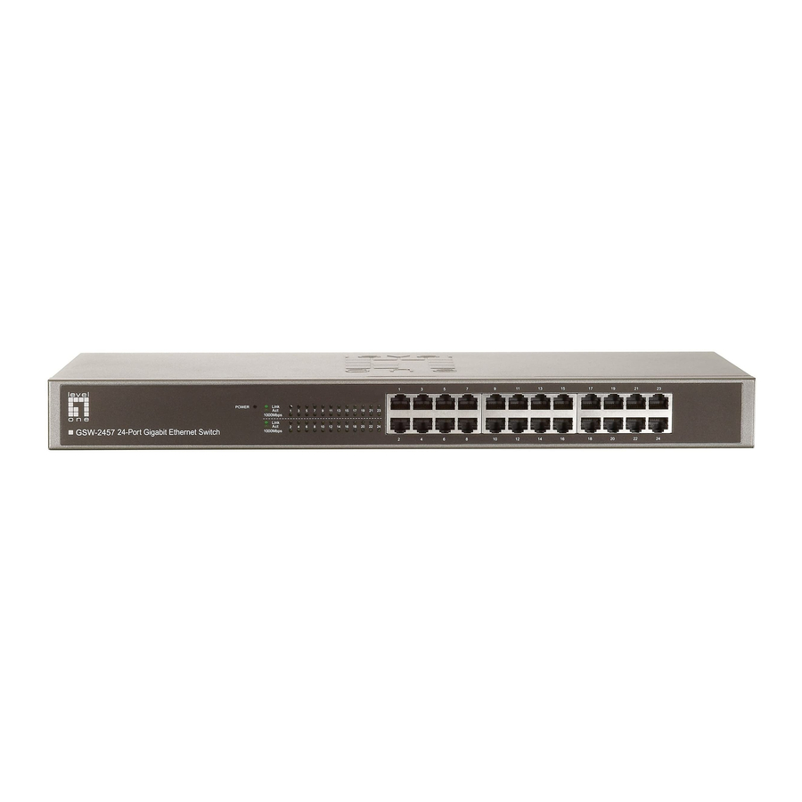 LevelOne GSW-2457 Brochure & Specs