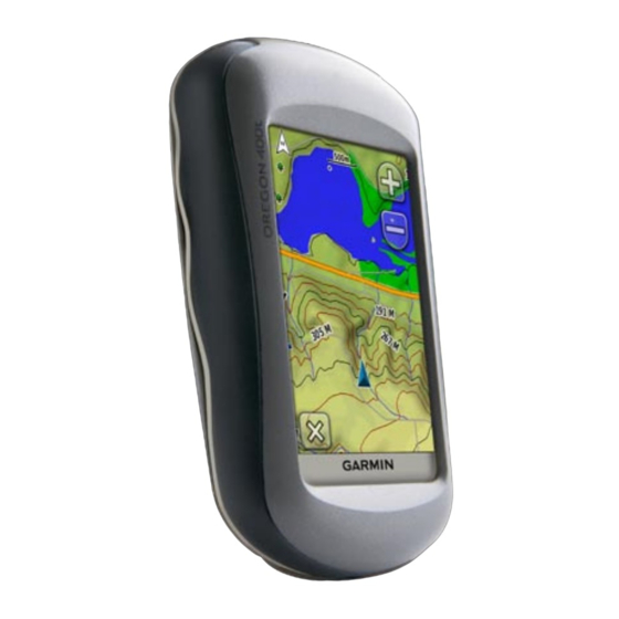 Garmin oregon series Quick Manual