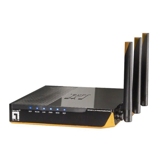 LevelOne WBR-6000 Quick Installation Manual
