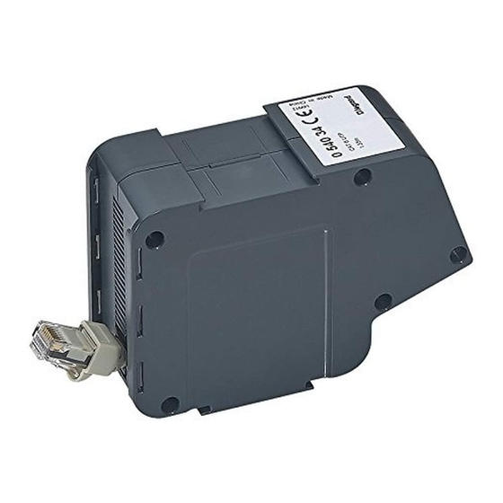 LEGRAND 0 540 34 Quick Start Manual