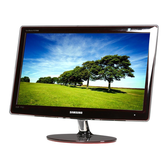 Samsung P2370HD - Full 1080p HDTV LCD Monitor Manuals