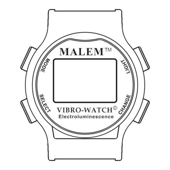 Malem Vibro-Watch ‘S’ MO22 Operation Manual