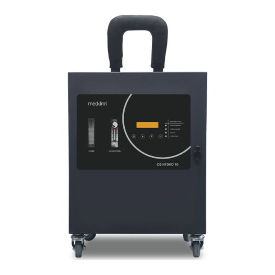 MedKlinn O3 Hydro 10 Ozone Water System Manuals