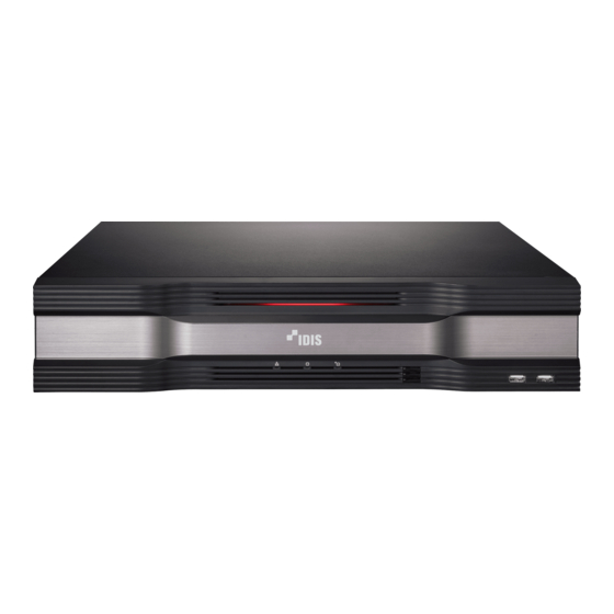 Idis DirectIP DR-6508P Manuals