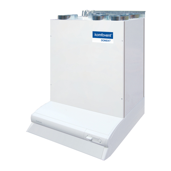 Komfovent DOMEKT REGO 200VE(W)-B(K) Electrical Installation And Operation Manual