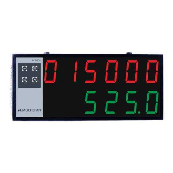 MULTISPAN PIC 9004 Product Manual